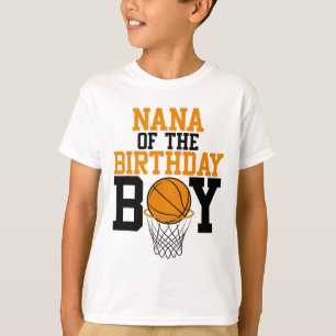 Nana Of The Birthday Boy Sketll Family Birthday  T-Shirt