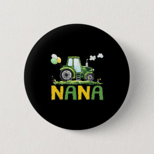 Nana Of The Birthday Boy Tractor Farm Truck Matchi 6 Cm Round Badge