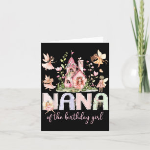 Nana of The Birthday Girl Fairy Magical Family Card