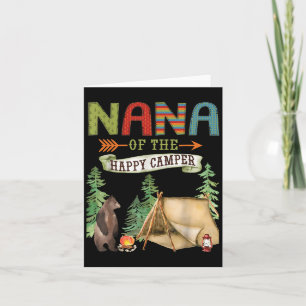Nana Of The Happy Camper First Birthday Camng Card