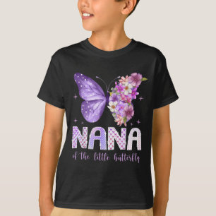 Nana of The Little Butterfly 1st Birthday Girl T-Shirt