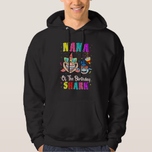 Nana Of The Shark Birthday Family Matching Birthda Hoodie