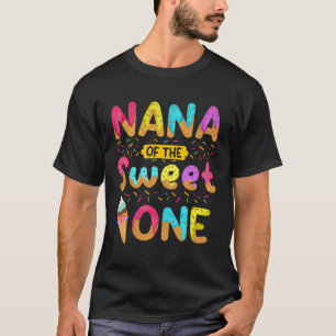 Nana Of The Sweet One 1St Birthday Girl Ice Cream T-Shirt
