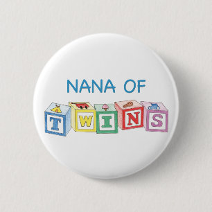 Nana of Twins Blocks 6 Cm Round Badge