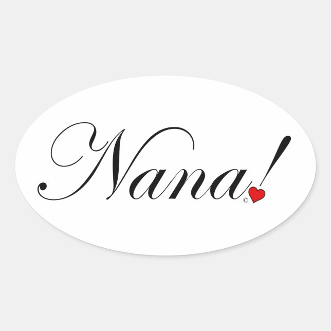 Nana! Oval Sticker (Front)