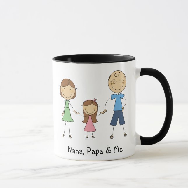 Nana Papa and Me Mug (Right)