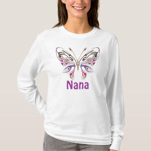 Nana Personalised Butterfly T-Shirt
