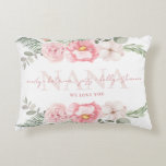 Nana Personalised Floral Lumbar Pillow<br><div class="desc">Let your Nana know how much you love her with this personalised watercolor floral throw pillow!</div>