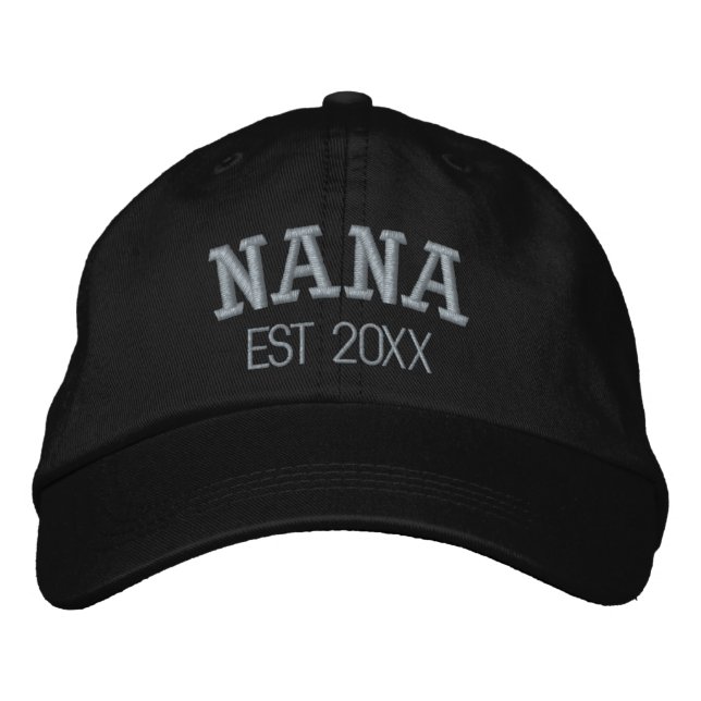 Nana Personalized Grandma Gift Custom Text Embroidered Hat (Front)