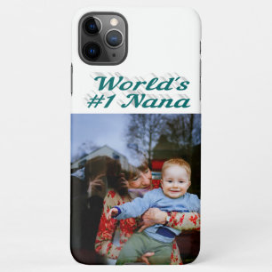 Nana photo green text Mothers Day iPhone 11Pro Max Case