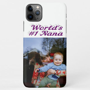 Nana photo purple text Mothers Day iPhone 11Pro Max Case