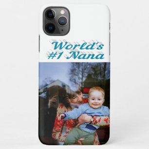 Nana photo sky blue text Mothers Day iPhone 11Pro Max Case