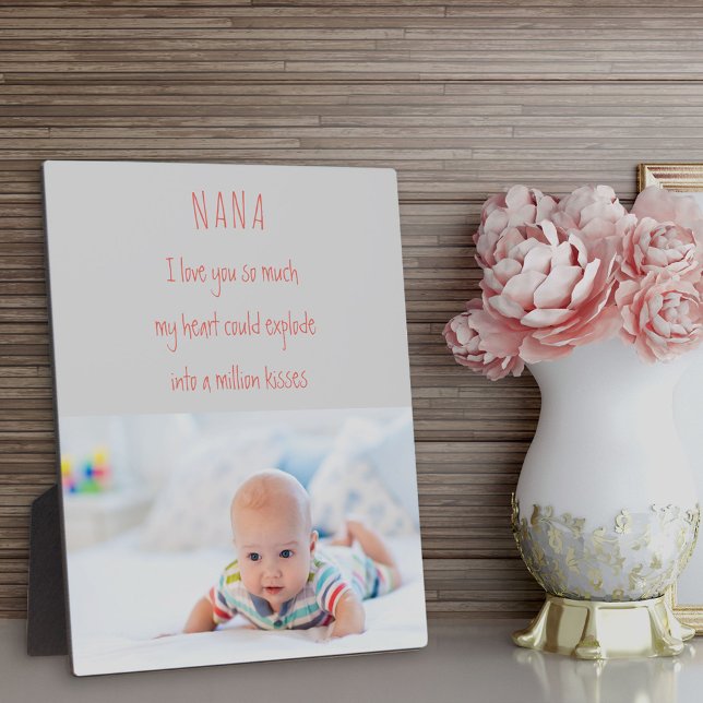 Nana Poem and Custom Grandchild Photo Plaque (Creator Uploaded)