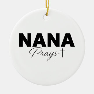 Nana Prays 2026 Keepsake Ceramic Tree Decoration