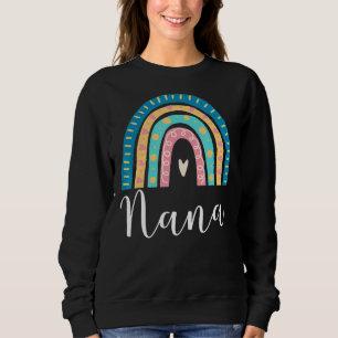Nana Rainbow For Grandma Family Matching Birthday Sweatshirt