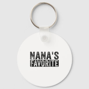 Nana’s Favorite Cute Family Granhild Quote Proud G Key Ring