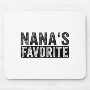 Nana’s Favorite Cute Family Granhild Quote Proud G Mouse Pad