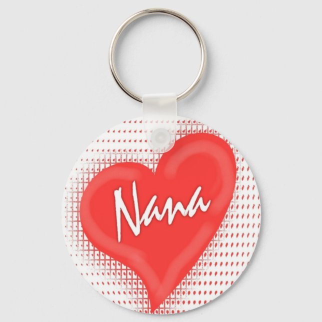 Nana`s Heart Key Ring (Front)