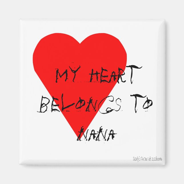 Nana' s Heart Magnet (Front)