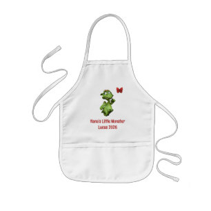 Nana’s Little Monster Custom Name Family Art Kids Apron