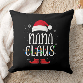 Nana Santa Claus Hat With Xmas Light Christmas  Cushion