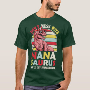 Nana Saurus Tshirt GrandmaSaurus Shirt Grandma din