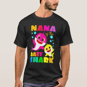 Nana Shark Birthday Nana Shark  Family Mother's Da T-Shirt