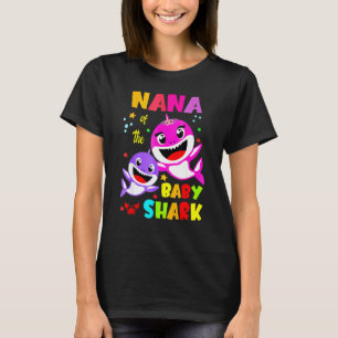 Nana Shark Birthday Nana Shark  Family Mother's Da T-Shirt