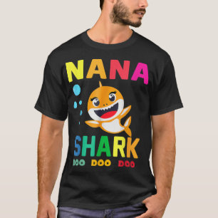 Nana Shark Nana Shark Lover Family Mother's Day  T-Shirt