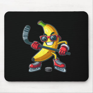 Nana Sungles Playing Hockey Funny Fruit Sport Play Mouse Pad