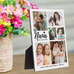 Nana We Love You Grandkids Names Photo  Collage Plaque<br><div class="desc">Customised nana photo plaque with grandkids names and  grandchildren pictures .Makes a special, memorable and unique keepsake gift for holidays, birthday, grandparents day, mothers day and Christmas.</div>