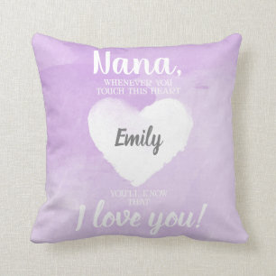 NANA Whenever You Touch This Heart Purple Cushion