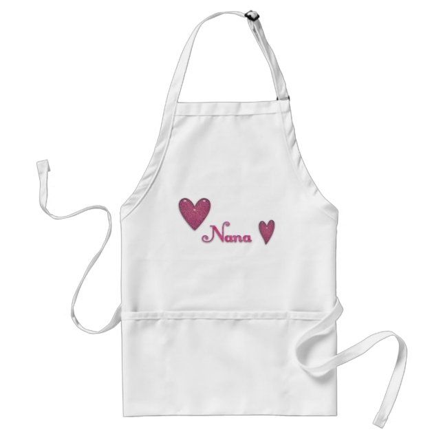 Nana with Hearts Standard Apron (Front)
