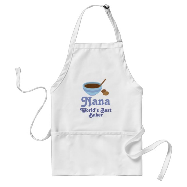 Nana Worlds Best Baker Gift Apron (Front)