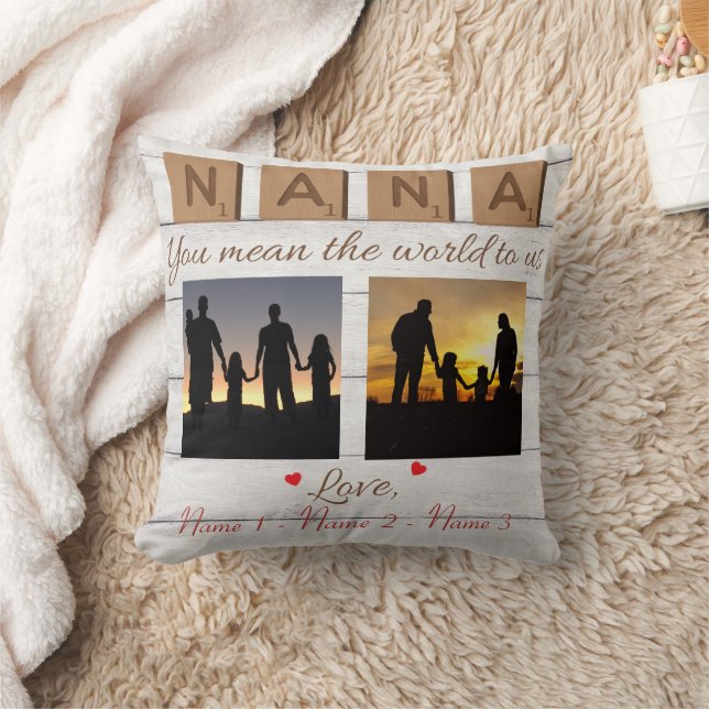 Nana You mean the world to us Cushion (Blanket)