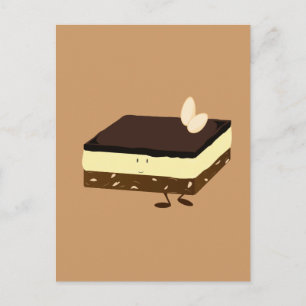Nanaimo bar smiling postcard