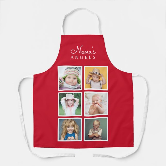Nana's Angels Custom Six Photo Template Apron (Front)