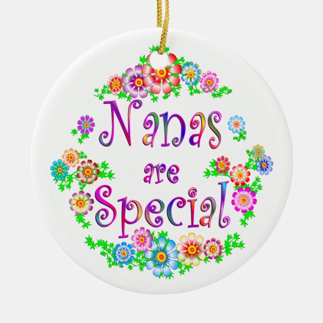 NANAS are Special Ceramic Tree Decoration (Front)