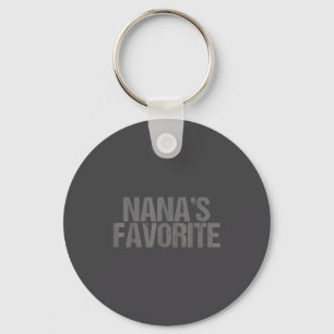 Nana's Favorite Family Baby Granhild Quote Family  Key Ring