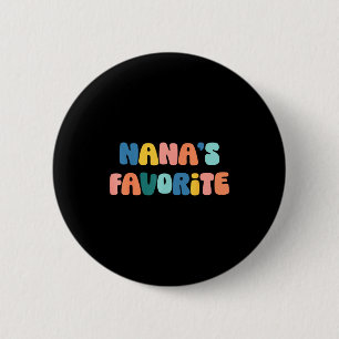 Nana's Favorite Mother's Day Grandma  6 Cm Round Badge