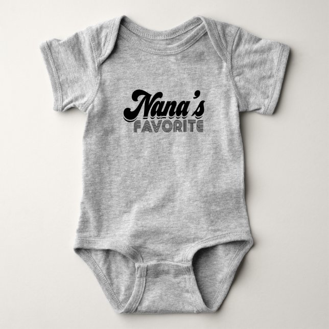 Nana's Favourite Baby Bodysuit (Front)