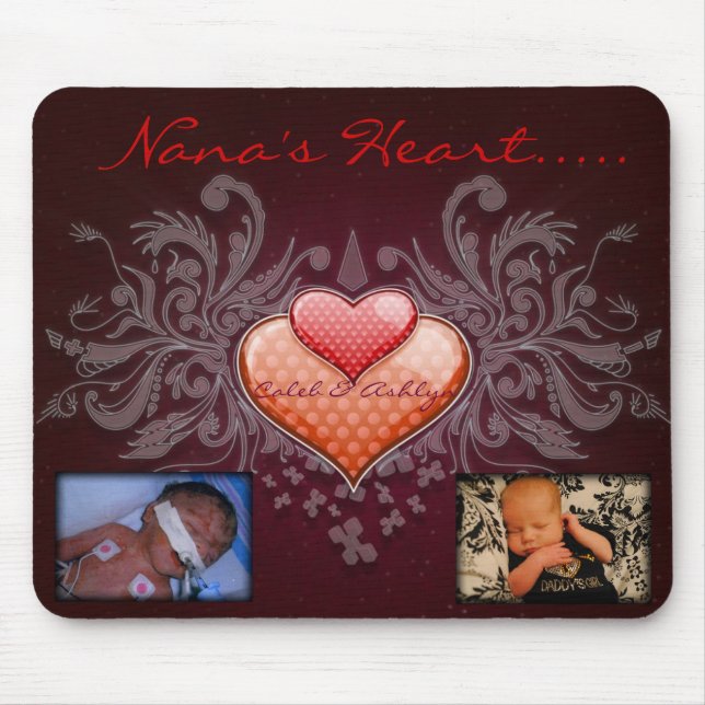 Nana's Heart Mousepad (Front)