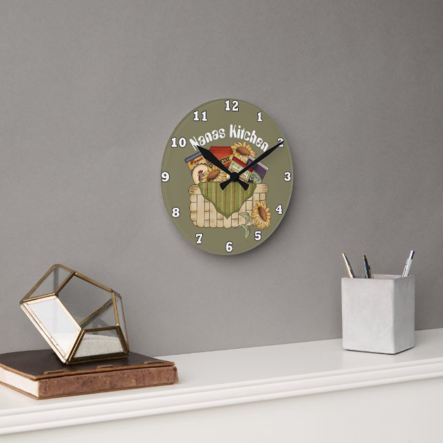 Nanas Kitchen fun food wall clock (Office)
