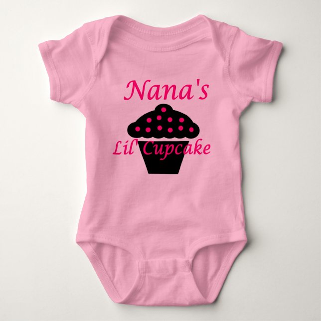Nana's Lil Cupcake Baby Bodysuit (Front)