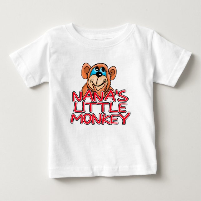 Nana's Little Monkey Baby T-Shirt (Front)