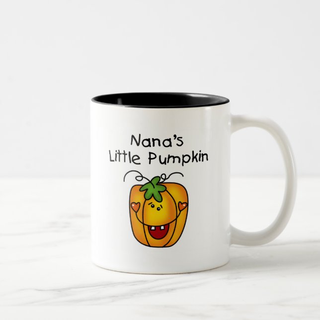 Nana's Little Pumpkin T-shirts and Gifts Two-Tone Coffee Mug (Right)