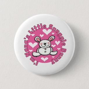 Nana's Little Snuggle Bunny 6 Cm Round Badge