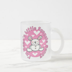 Nana's Little Snuggle Bunny Frosted Glass Coffee Mug