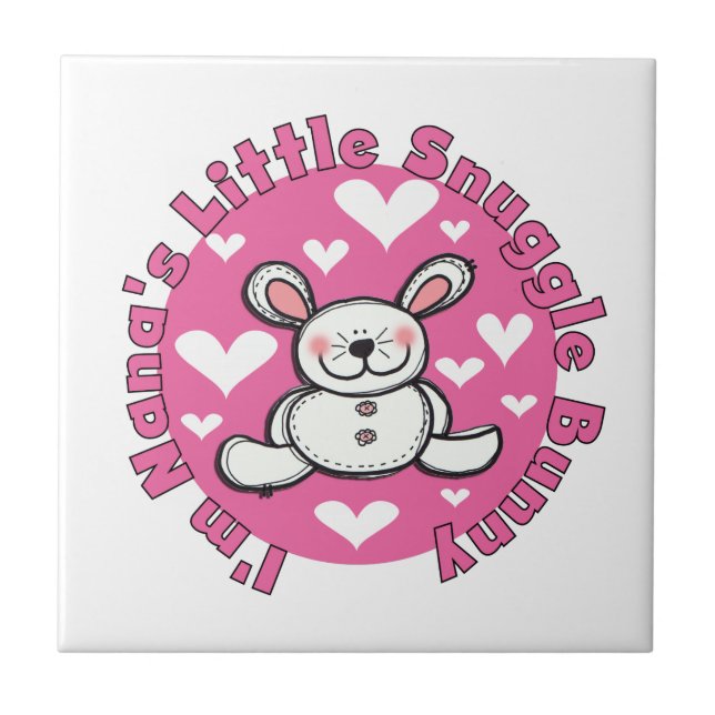 Nana's Little Snuggle Bunny Tile (Front)