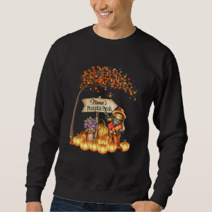 Nana's Pumpkin Patch Fall Halloween Grandma Family Sweatshirt